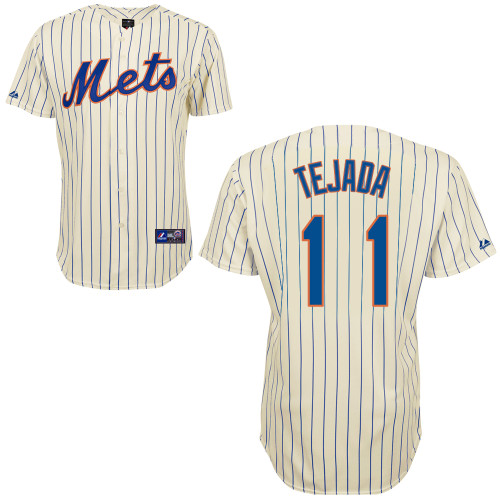 Ruben Tejada #11 Youth Baseball Jersey-New York Mets Authentic Home White Cool Base MLB Jersey